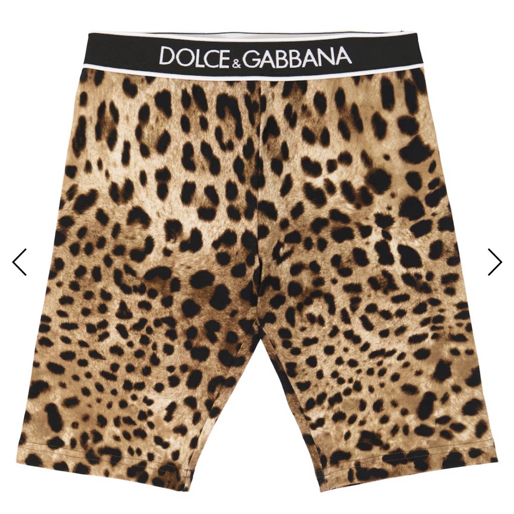 Dolce & Gabbana Kids Animal Print Shorts - leopard print size 11/12